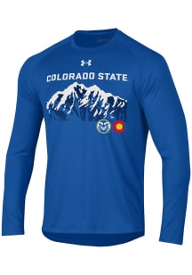 Under Armour Colorado State Rams Blue Mountain Range Long Sleeve T-Shirt