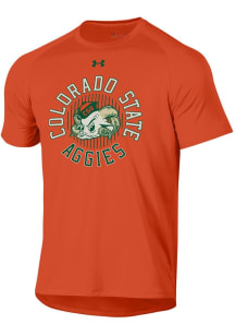 Under Armour Colorado State Rams Orange Retro Ram Circle Short Sleeve T Shirt