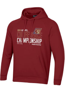 Under Armour Michigan Panthers Mens Maroon 2024 Conference Participant Long Sleeve Hoodie