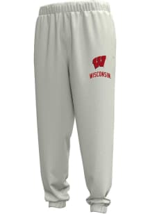 Mens Wisconsin Badgers Grey Under Armour Gameday Double Knit Sweatpants