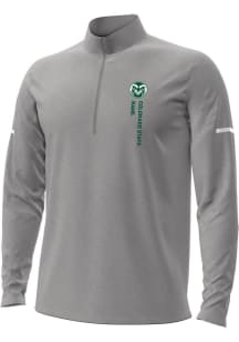 Under Armour Colorado State Rams Mens Grey Gameday All Day Long Sleeve Qtr Zip Pullover