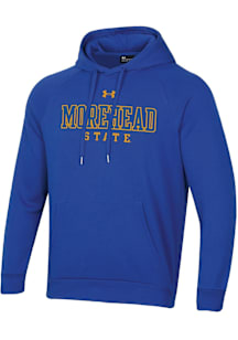 Under Armour Morehead State Eagles Mens Blue All Day Fleece Long Sleeve Hoodie