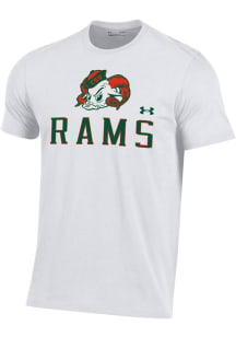 Under Armour Colorado State Rams White Tonal Logo Short Sleeve T Shirt