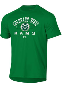 Under Armour Colorado State Rams Green No. 1 Tech Short Sleeve T Shirt