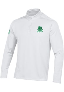 Under Armour Notre Dame Fighting Irish Mens White All Fight Motion Long Sleeve Qtr Zip Pullover