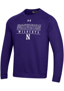 Mens Northwestern Wildcats Purple Under Armour Gear for Sports (Under Armour) Crew Sweatshirt