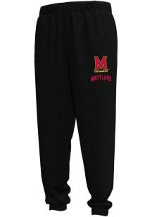 Mens Maryland Terrapins Black Under Armour Gameday Double Knit Sweatpants