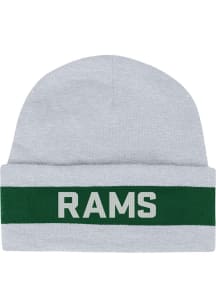 Under Armour Colorado State Rams Green Jacquard Knit Cuff Beanie Mens Knit Hat