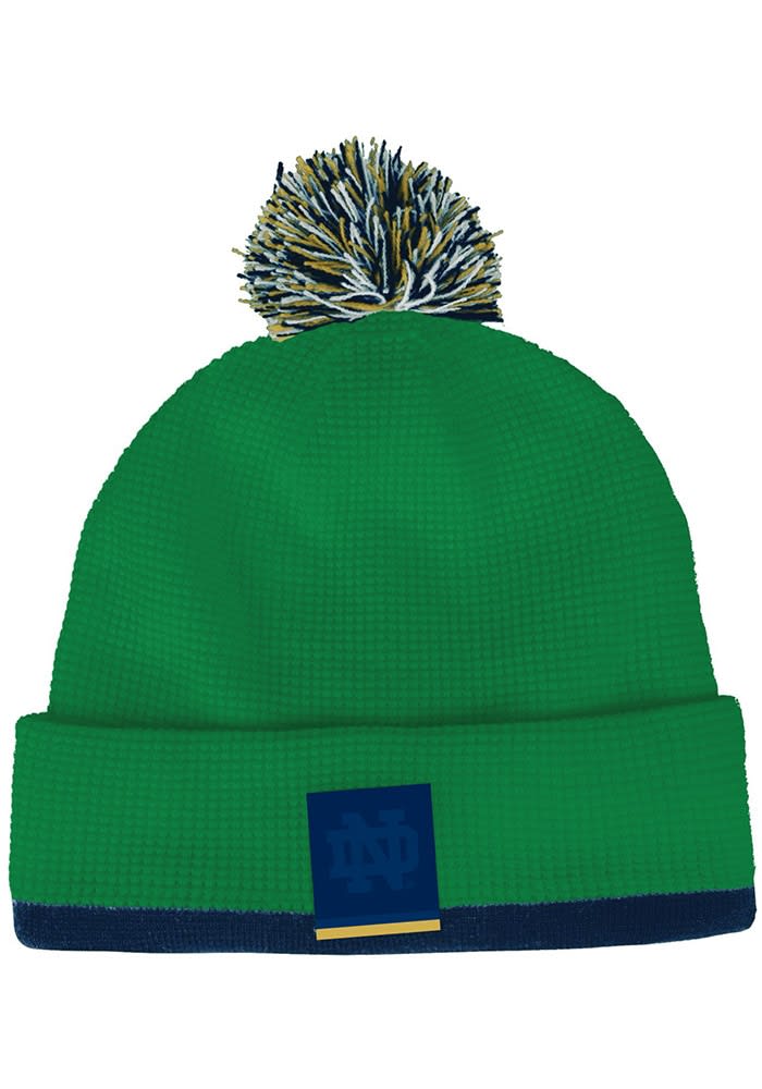 Notre Dame Fighting Irish Under Armour GREEN Waffle Knit Pom  display picture 3