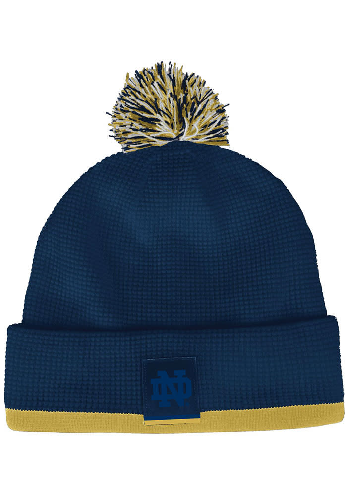 Under Armour Iconic Collection Notre Dame Beanie Notre Dame Fighting Irish Under Armour GREEN Waffle Knit Pom  main image 2