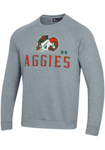 Under Armour Colorado State Rams Mens Grey Fleece Long Sleeve Crew Sweatshirt