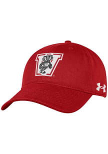 Under Armour Red Wisconsin Badgers Retro Washed Performance Adjustable Hat