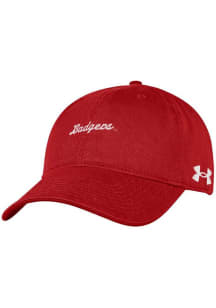 Under Armour Red Wisconsin Badgers Washed Performance Adjustable Hat