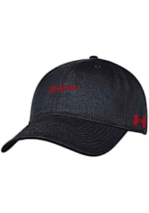 Under Armour Wisconsin Badgers Washed Performance Adjustable Hat - Black