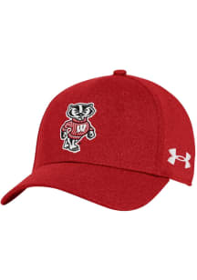 Wisconsin Badgers Under Armour Blitzing Stretch Flex Hat - Red