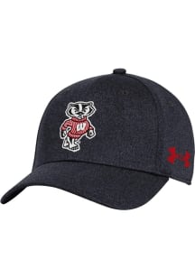 Wisconsin Badgers Under Armour Blitzing Stretch Flex Hat -