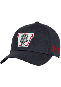 Wisconsin Badgers Under Armour Retro Blitzing Stretch Flex Hat -