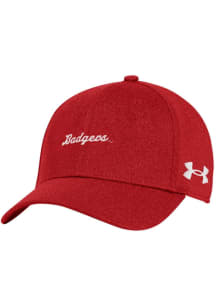 Wisconsin Badgers Under Armour Blitzing Stretch Flex Hat - Red