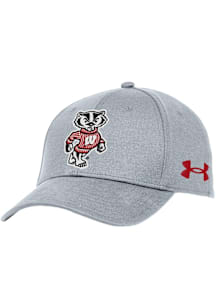 Under Armour Wisconsin Badgers Blitzing Performance Adjustable Hat - Grey