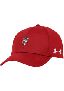 Wisconsin Badgers Under Armour Blitzing Performance Womens Adjustable Hat - Red