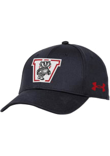 Wisconsin Badgers Under Armour Retro Blitzing Performance Womens Adjustable Hat -