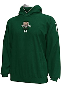 Under Armour Ohio Bobcats Mens Green Gameday Double Knit Long Sleeve Hoodie