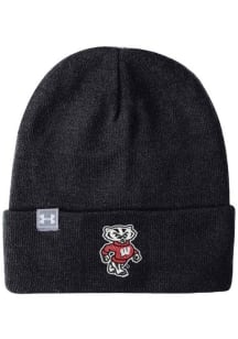 Wisconsin Badgers Under Armour Halftime Beanie Mens Knit Hat -