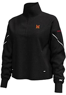 Under Armour Maryland Terrapins Womens Black Icon Qtr Zip