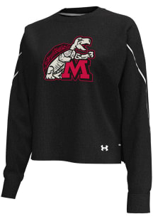Under Armour Maryland Terrapins Womens Black Gameday Crew Sweatshirt