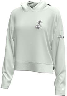 Under Armour Maryland Terrapins Womens Ivory Motion Hooded Sweatshirt