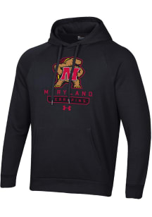 Mens Maryland Terrapins Black Under Armour Name Drop All Day Hooded Sweatshirt