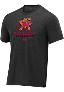 Maryland Terrapins Black Under Armour Name Drop All Day Short Sleeve T Shirt
