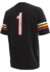 Mens Maryland Terrapins Black Under Armour Number 1 Replica Jersey Football Jersey