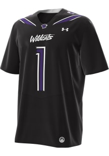 Mens Northwestern Wildcats Black Under Armour Throwback Replica Jersey Football Jersey