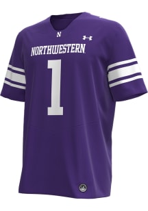 Mens Northwestern Wildcats Purple Under Armour Replica Jersey Football Jersey