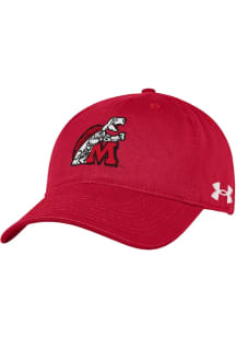 Under Armour Red Maryland Terrapins Retro Washed Performance Adjustable Hat