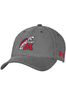 Maryland Terrapins Under Armour Retro Washed Performance Youth Adjustable Hat - Charcoal