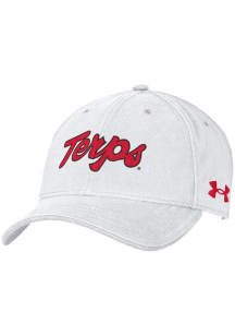 Maryland Terrapins Under Armour Script Washed Performance Youth Adjustable Hat - White