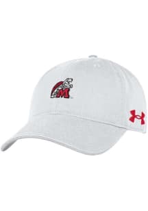 Maryland Terrapins Under Armour Retro Washed Performance Womens Adjustable Hat - White