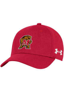 Maryland Terrapins Under Armour Blitzing Stretch Flex Hat - Red