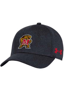 Maryland Terrapins Under Armour Blitzing Stretch Flex Hat - Black