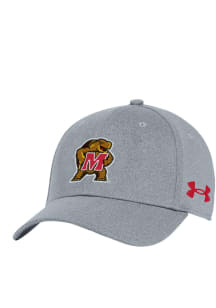 Maryland Terrapins Under Armour Blitzing Stretch Flex Hat - Grey