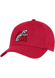 Maryland Terrapins Under Armour Retro Blitzing Stretch Flex Hat - Red