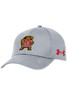 Under Armour Grey Maryland Terrapins Blitzing Performance Adjustable Hat