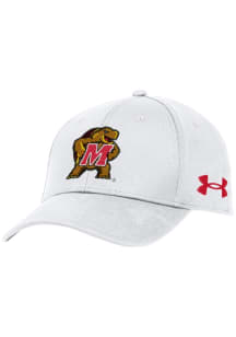 Under Armour White Maryland Terrapins Blitzing Performance Adjustable Hat