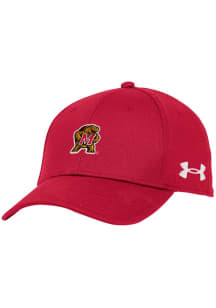 Maryland Terrapins Under Armour Blitzing Performance Womens Adjustable Hat - Red