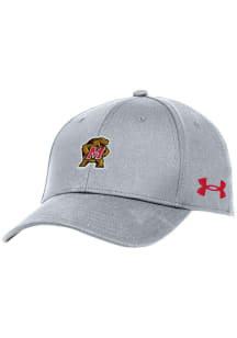 Maryland Terrapins Under Armour Blitzing Performance Womens Adjustable Hat - Grey