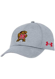 Maryland Terrapins Under Armour Blitzing Performance Youth Adjustable Hat - Grey