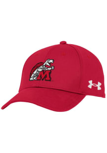 Maryland Terrapins Under Armour Retro Blitzing Performance Youth Adjustable Hat - Red