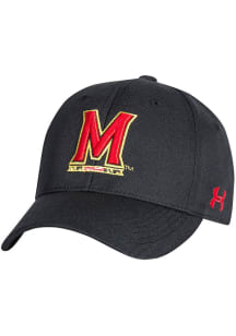 Under Armour Black Maryland Terrapins Primary OTS Structured Adjustable Hat